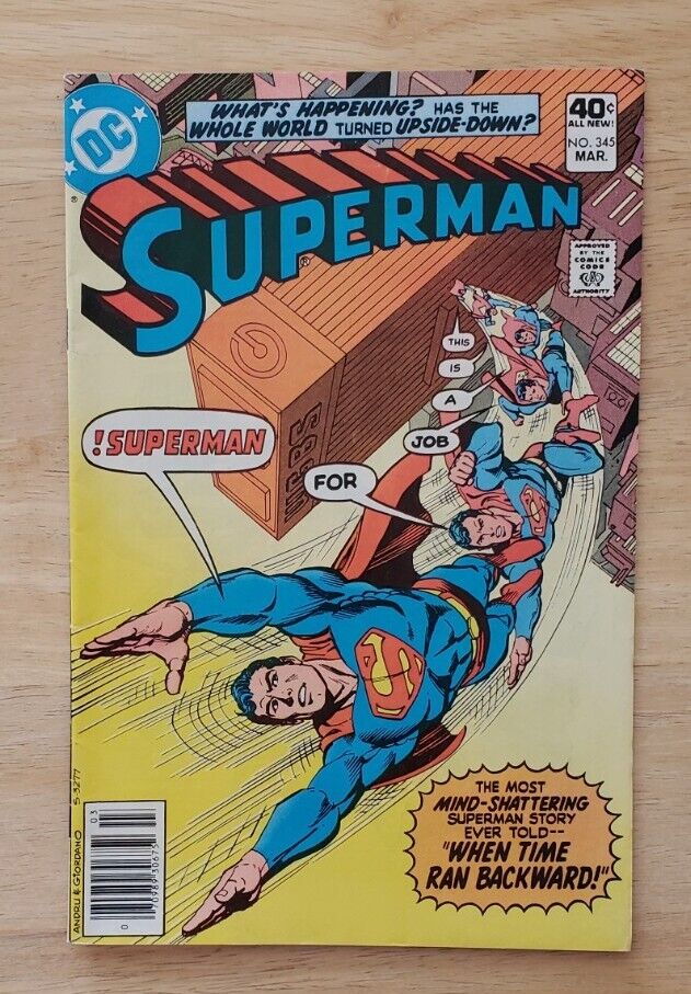 Superman Vol 42 Issue 345 Vintage DC Comics 1980