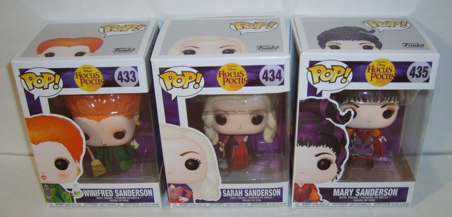 Funko Hocus Pocus Sanderson Sisters Exclusive #433 #434 #435 Winifred Sarah Mary