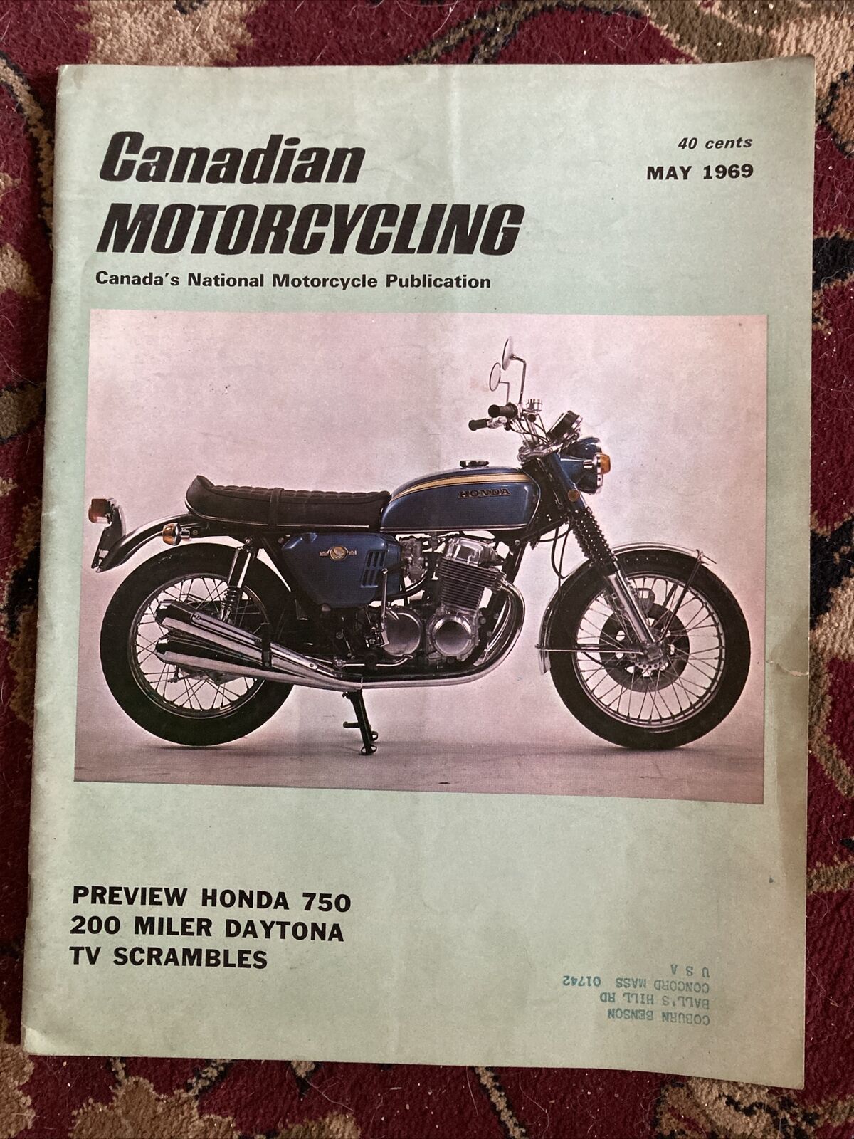 Canadian Motorcycling Magazine May 1969, Vintage