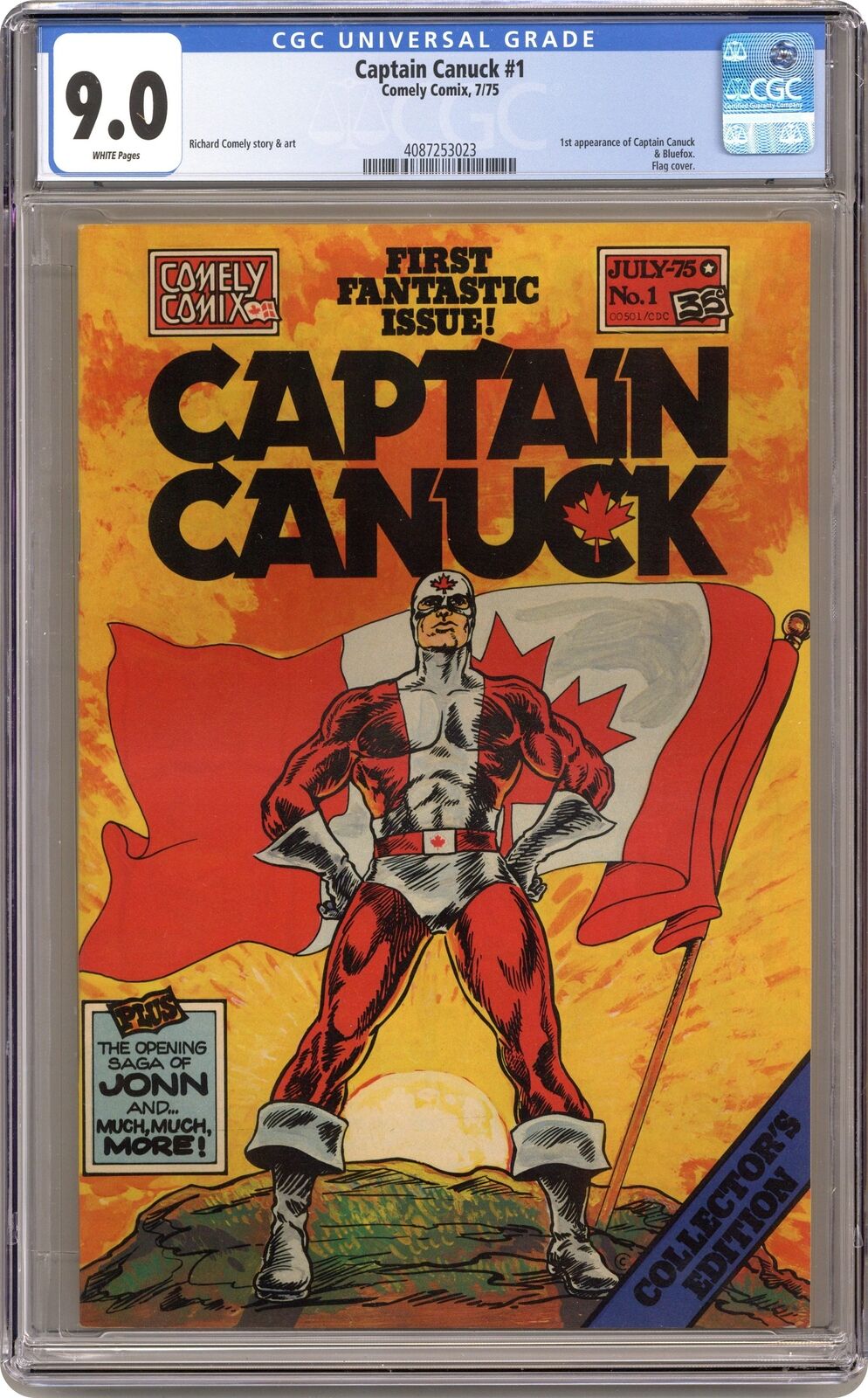 Captain Canuck #1 CGC 9.0 1975 4087253023 1st app. Captain Canuck