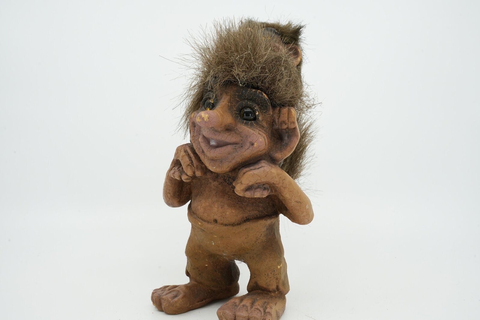 Nyform Troll man with child #178 Handmade Norway Norwegian Trolls | Old troll