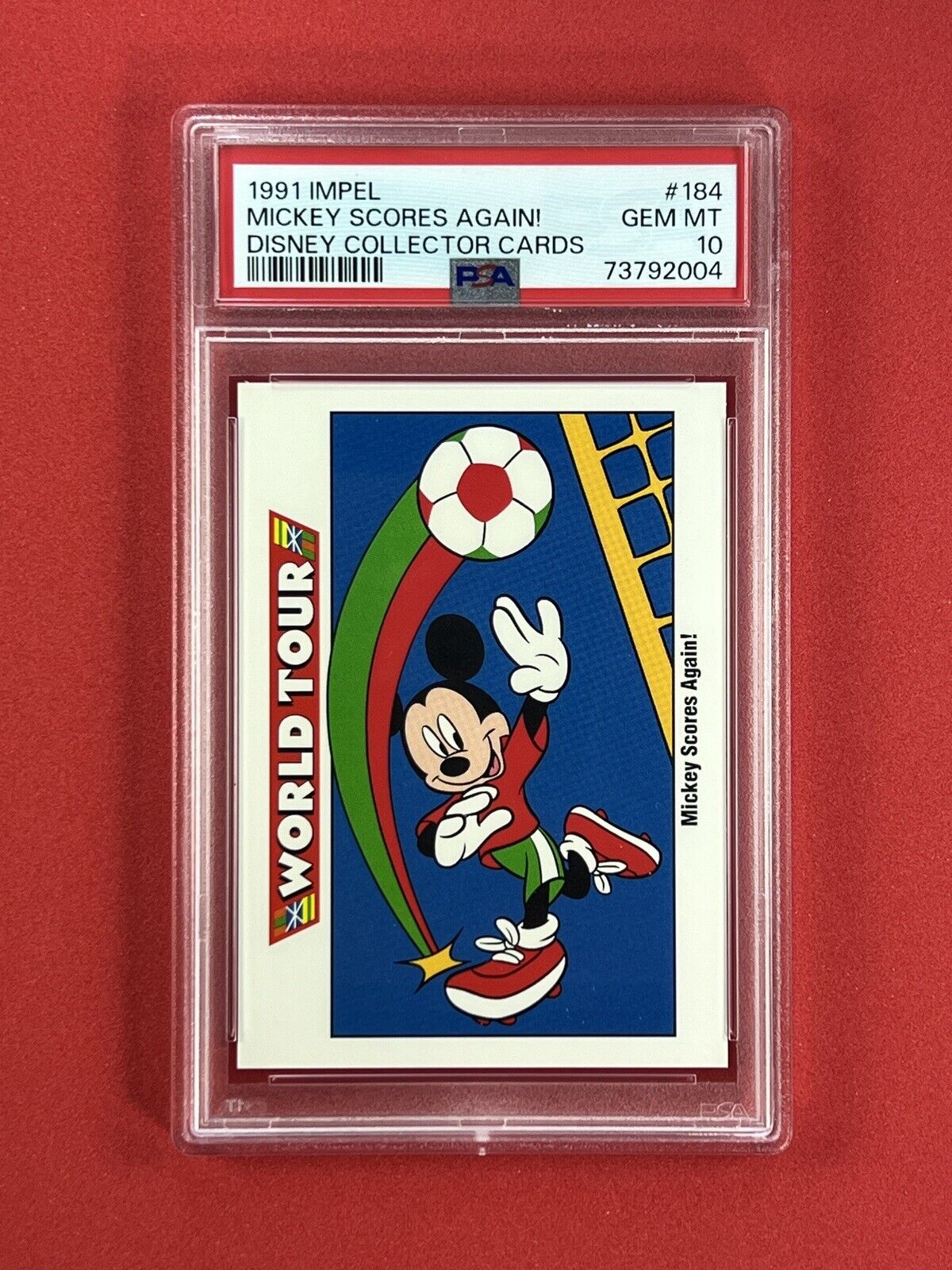1991 Impel Disney Collector Cards #184 Mickey Mouse PSA 10 World Tour 