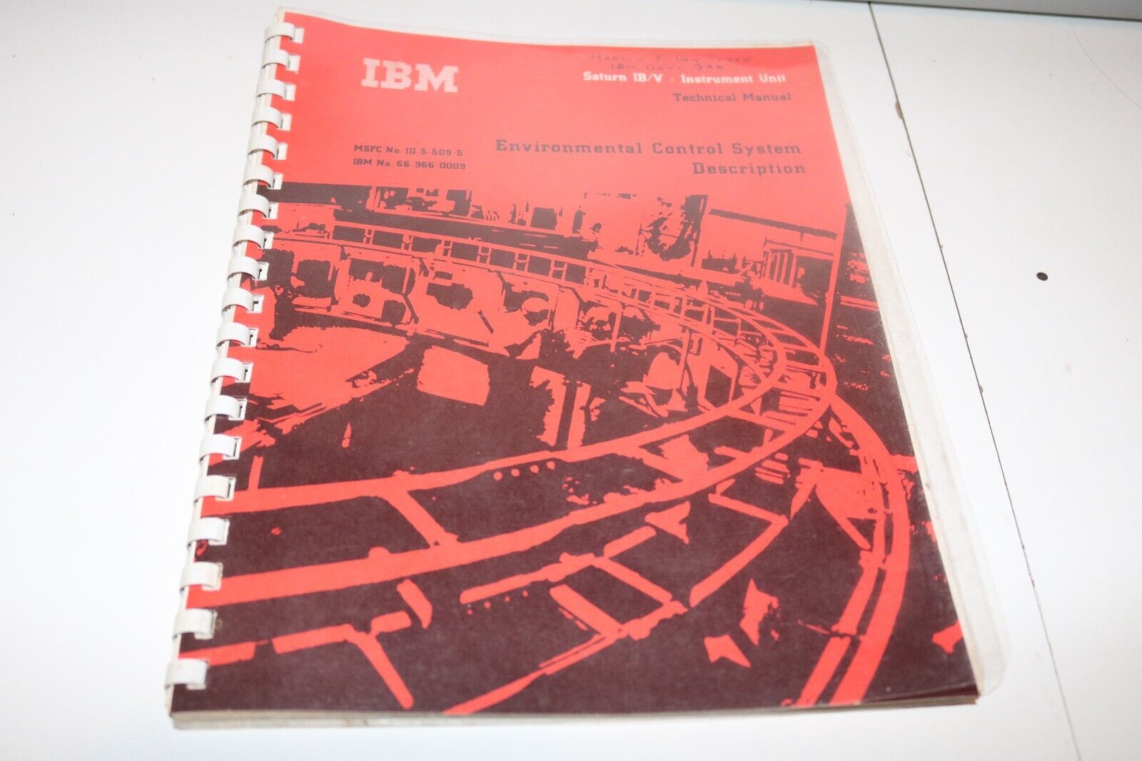 ORIGINAL 1966 NASA IBM SATURN IB/V IU TECHNICAL MANUAL EMPLOYEE CONTRACTOR ISSUE