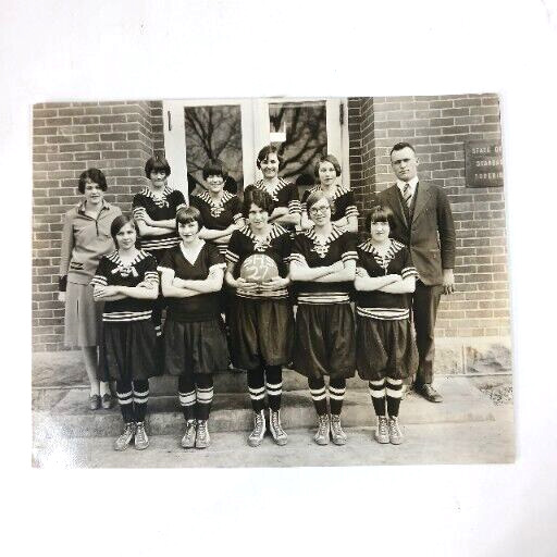 Antique Vintage Girls Basketball Team Colorado 1920s 1927 with Names Original