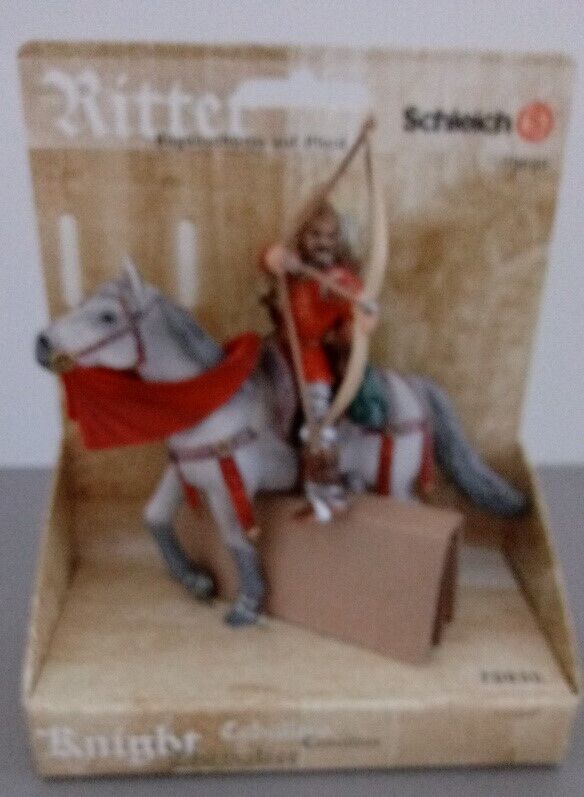 Schleich Ritter Red Mounted Archer Knight on Horse 70030 - NEW Unopened