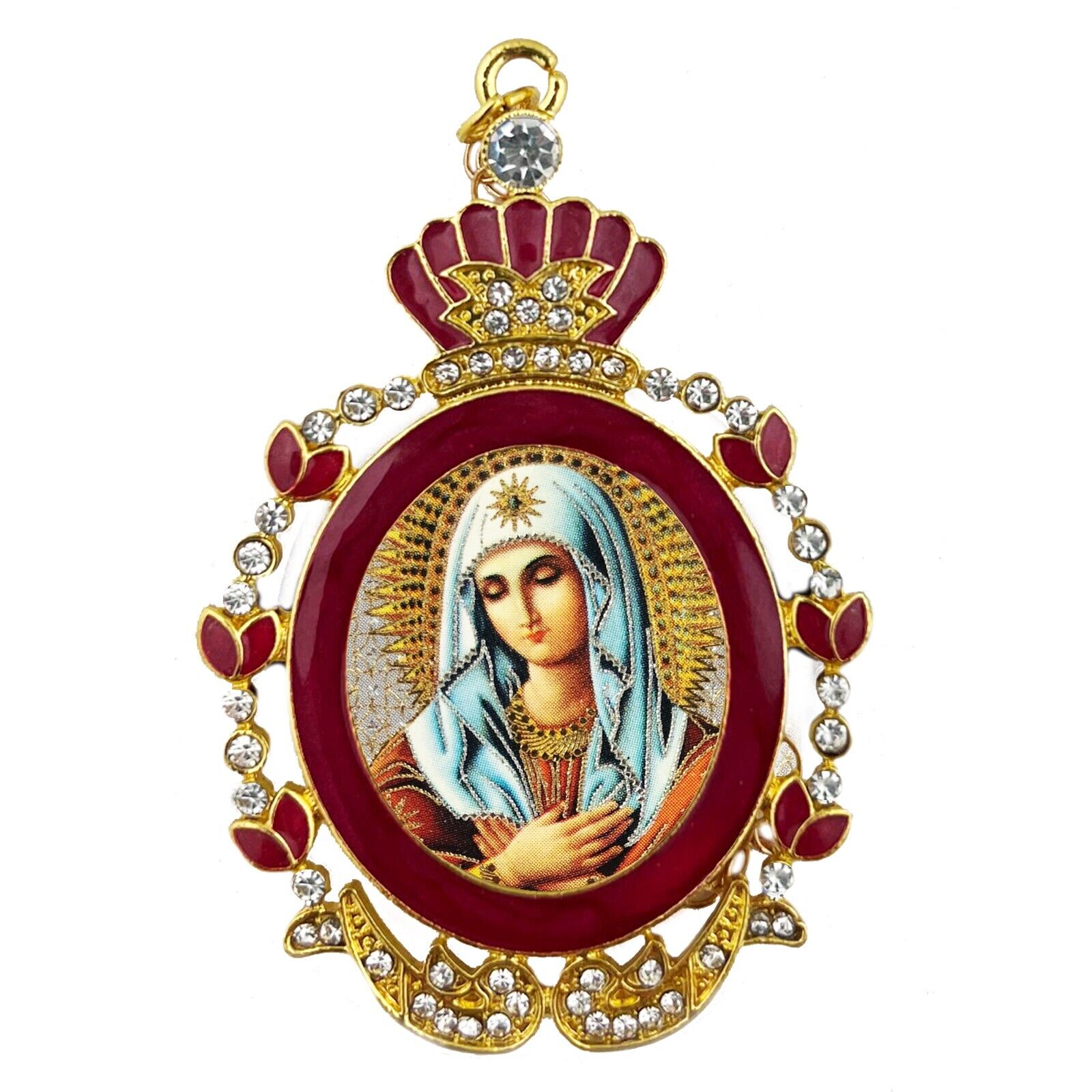 Saint Mary Madonna Extreme Humility Icon Pendant Room Decoration Gift for Her
