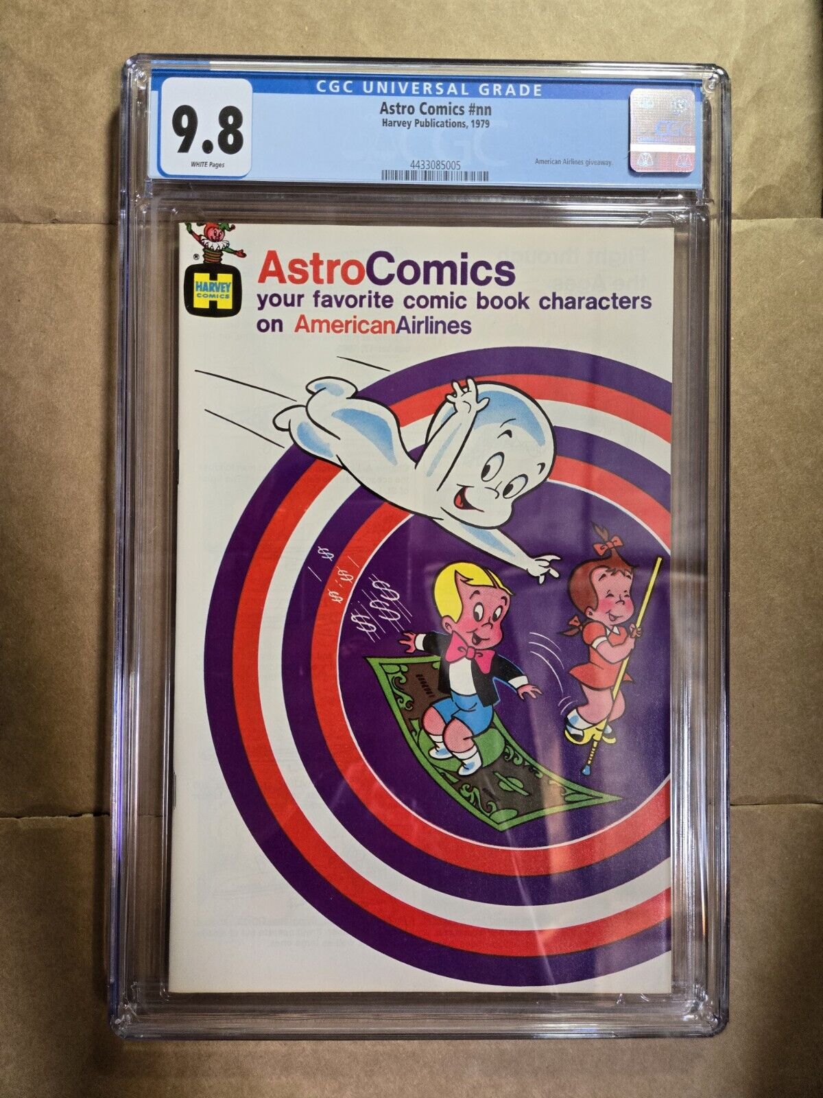 Astro Comics #nn CGC 9.8 White Pages , Casper, American Airlines Harvey  1977