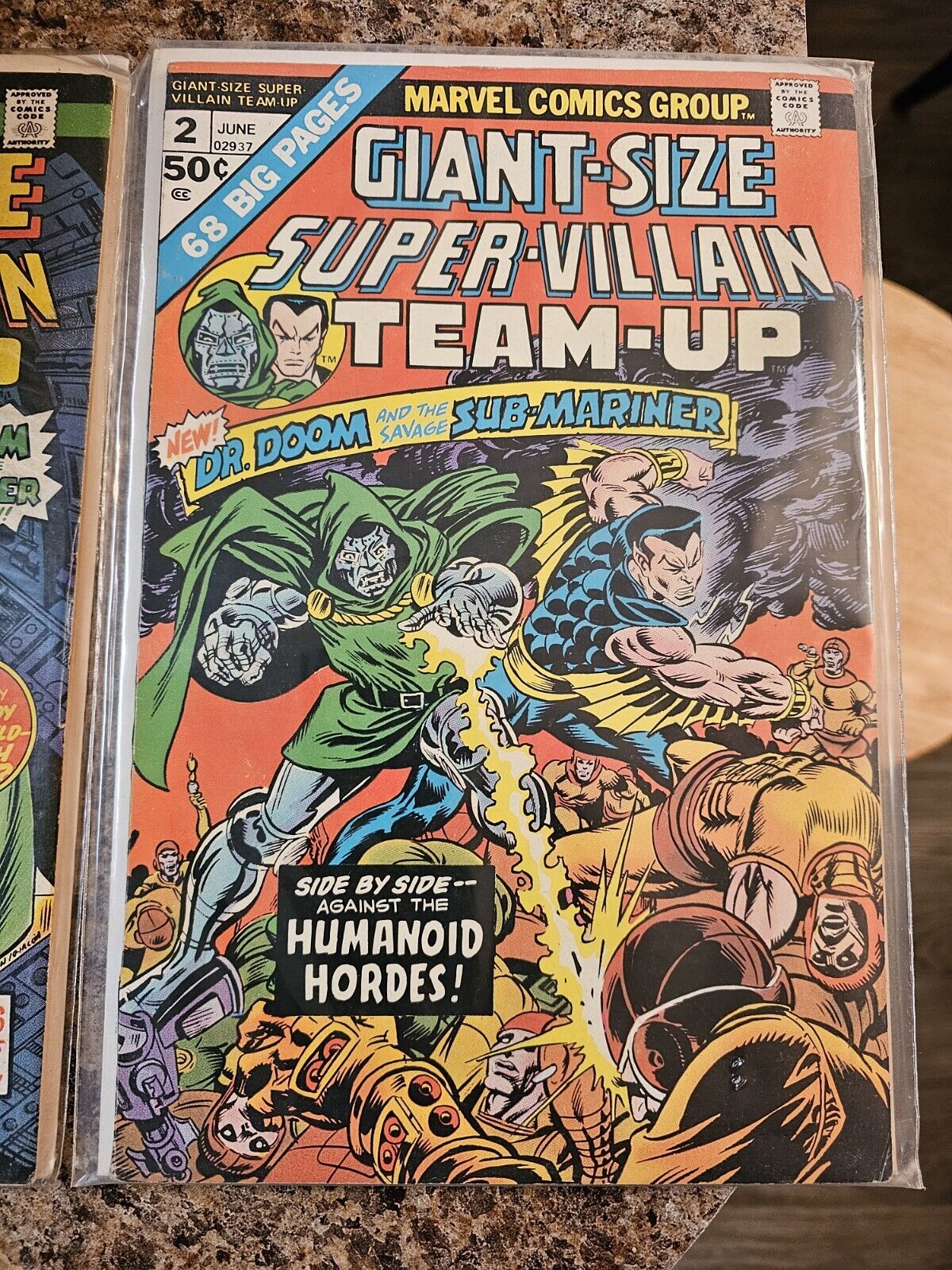 Giant-Size Super-Villain Team-Up 2 Marvel Comics 1975 Dr. Doom Sub-Mariner FN-VF