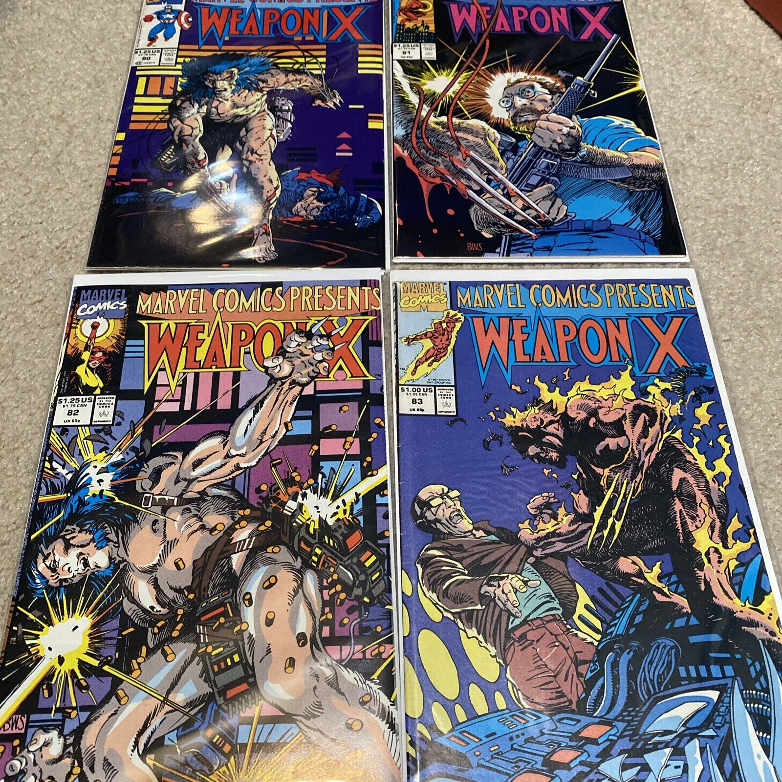 Marvel Comics Presents: Weapon X 80-83 VG/FN