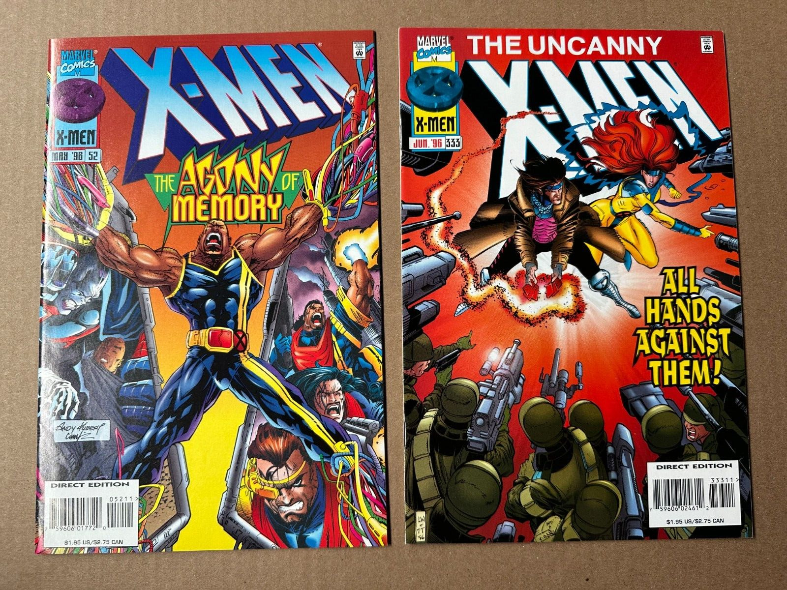 X-Men #52 & Uncanny X-Men #333 - 1996 - 1st Cameo + Full Appearance of Bastion
