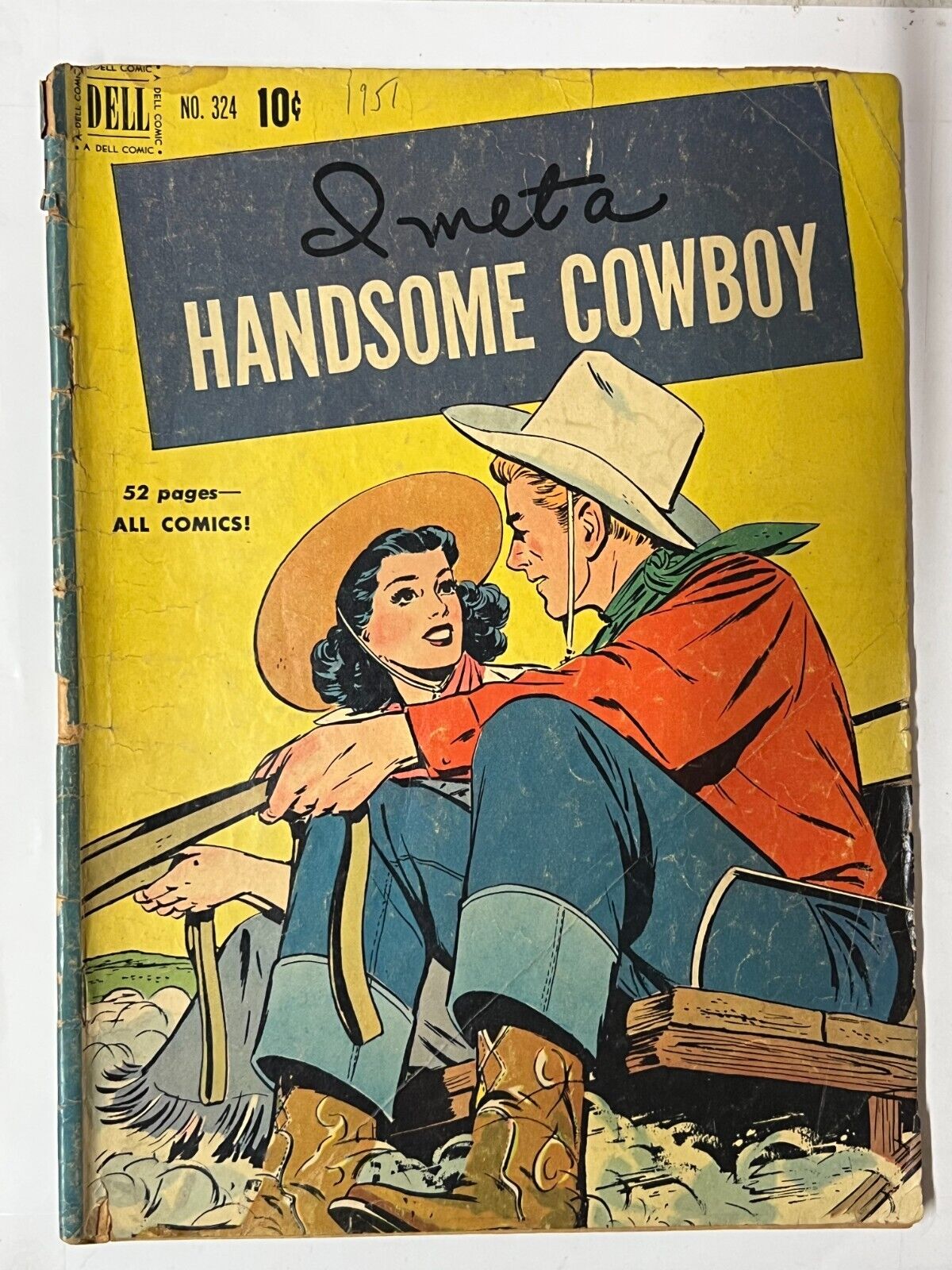 Dell Comic I Met A Handsome Cowboy Four Color #324  1951 | Combined Shipping B&B