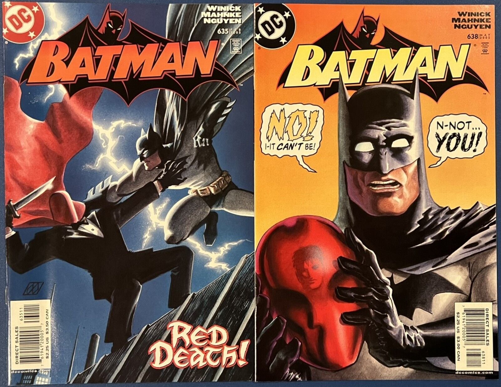 Batman #635, 638 DC Comics 2005 Jason Todd Revealed As Red Hood Storyline