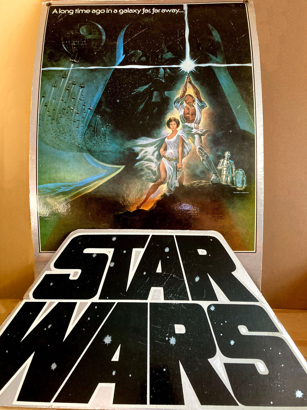 STAR WARS Large Video Store Display/ 1982 / First VHS Release of 1977 Original
