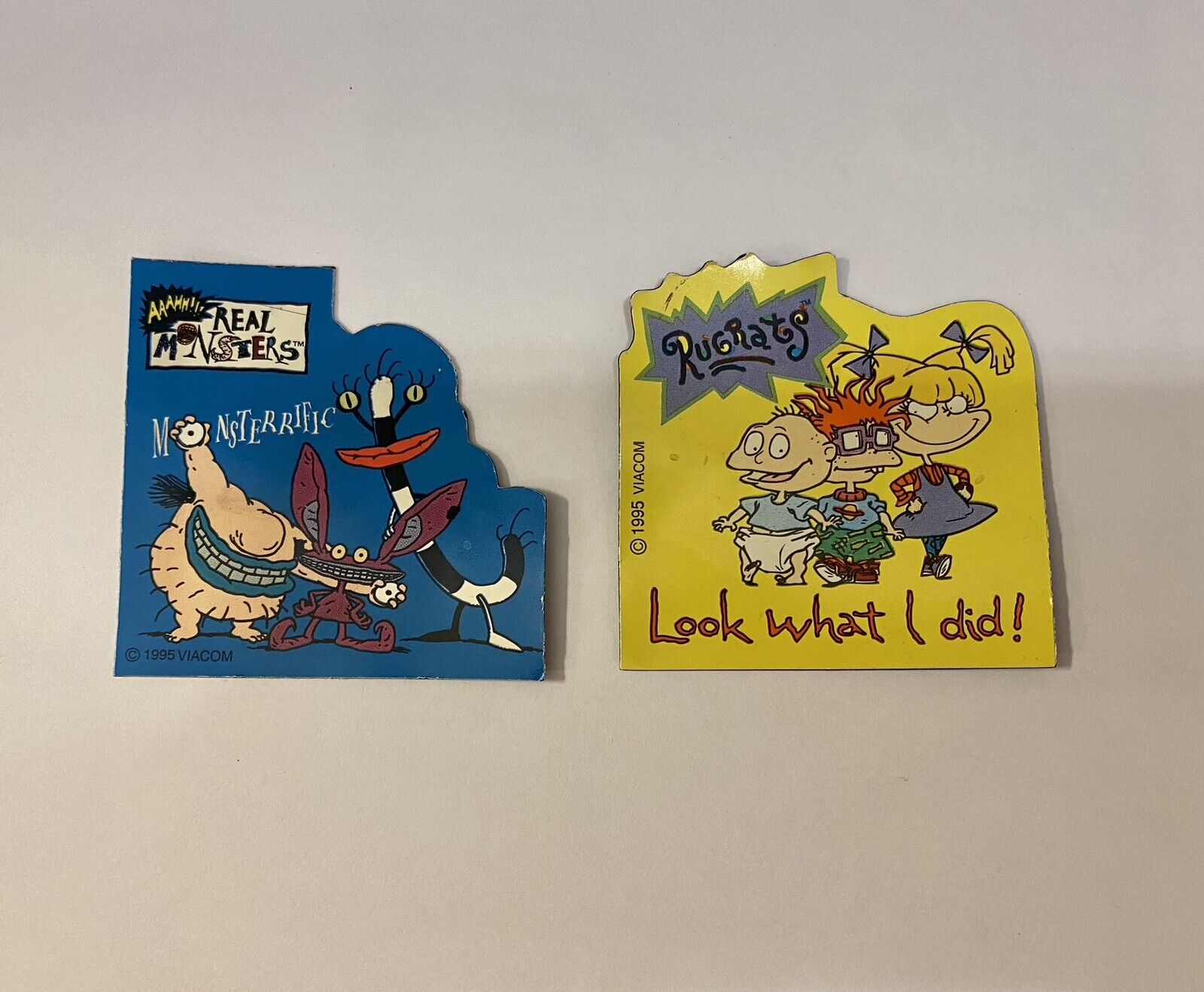 Vintage Rugrats Aaah Real Monsters Nickelodeon Magnets Rubber Fridge 90s Lot 2