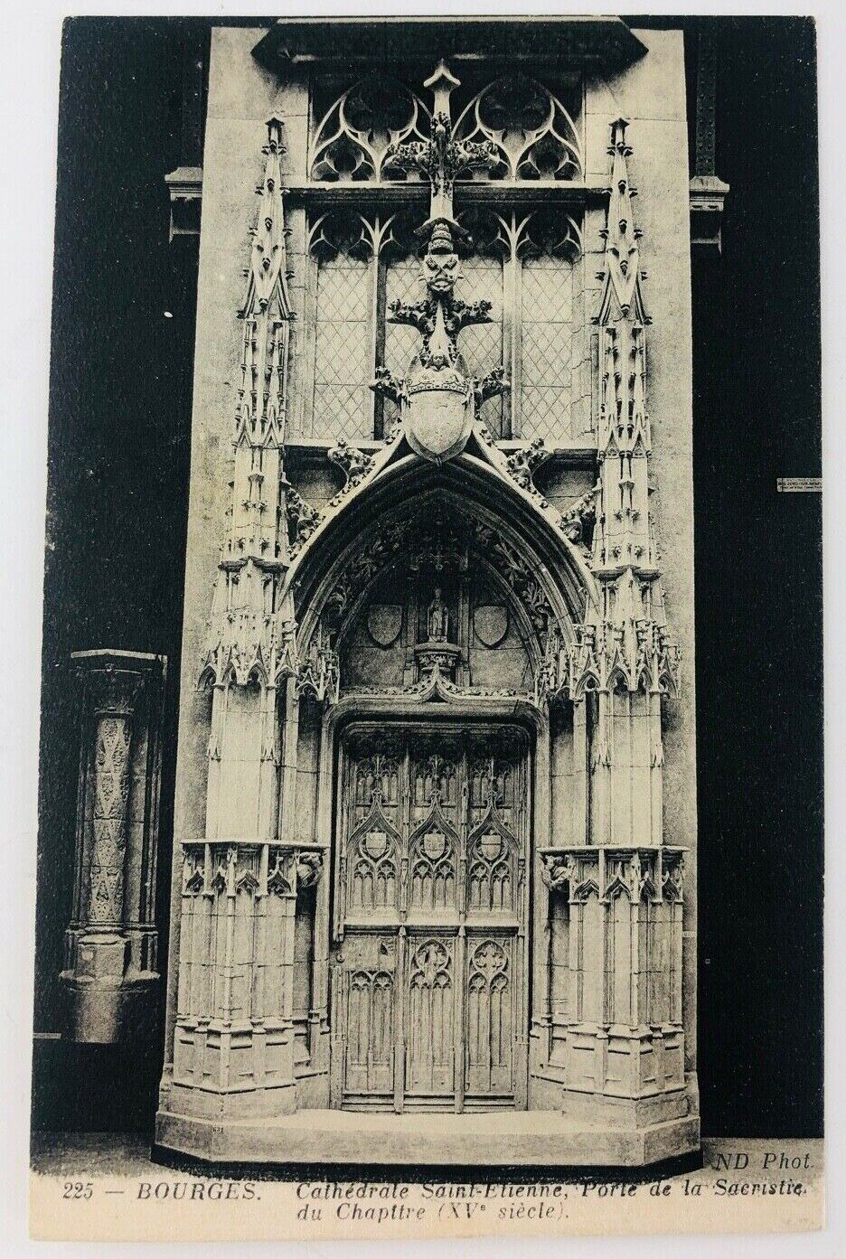 Vintage Bourges France Bourges Cathedral The Sacrist's Door Saint Entienne