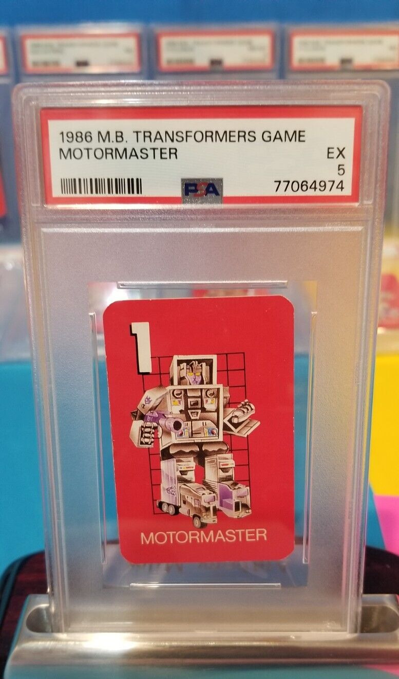 💥 SHORT PRINT 1986 MOTORMASTER 1st Card Rc PSA RETIRED Grade Transformers G1 💥