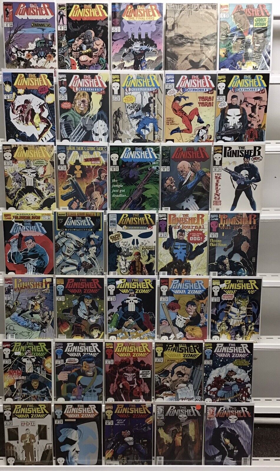 Marvel Comics The Punisher Comic Book Lot Of 35