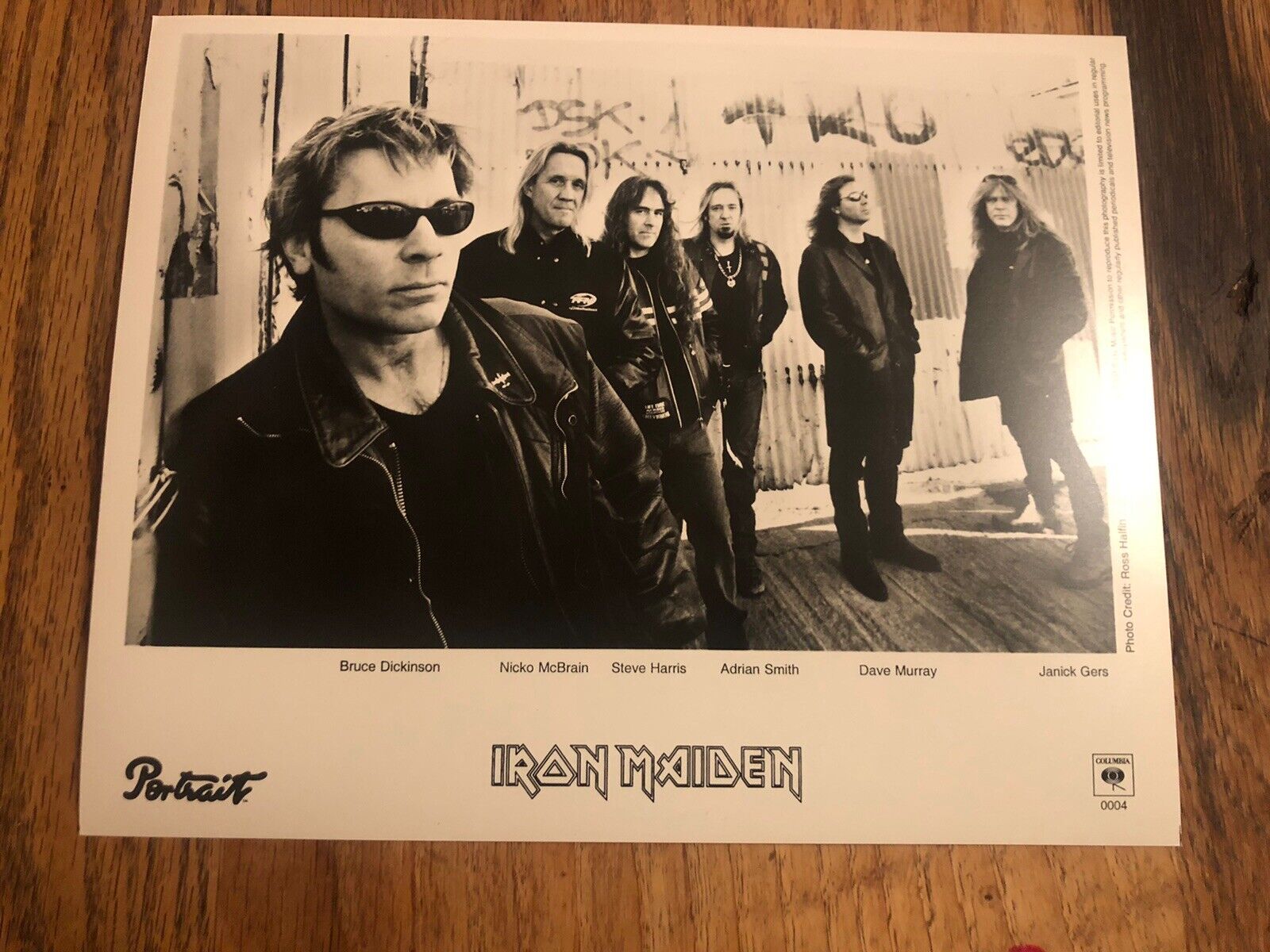 Iron Maiden Very Rare VNTG 10x8 Press Photo #2