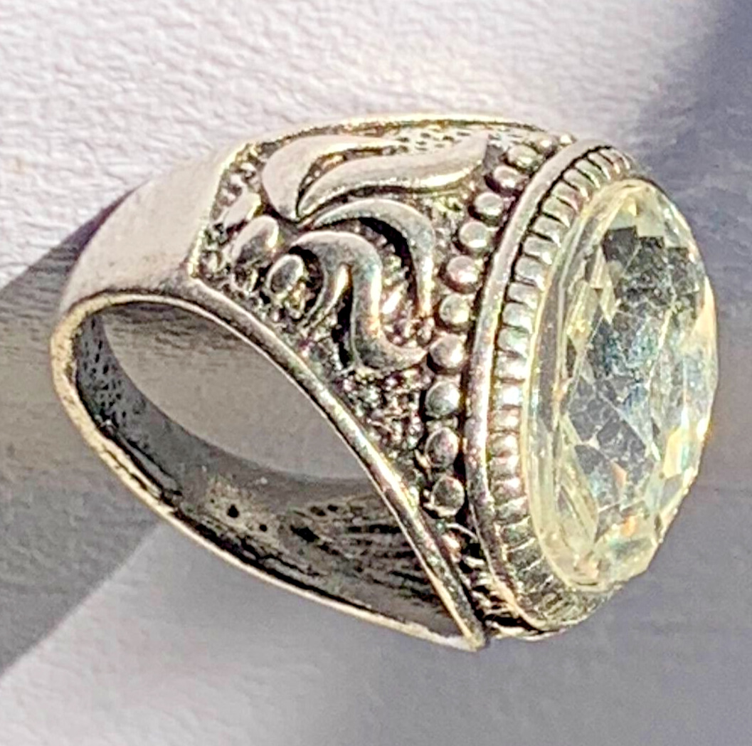 Ring Rare Ancient Roman Medieval Warrior Color Stone Talisman Bronze Silver