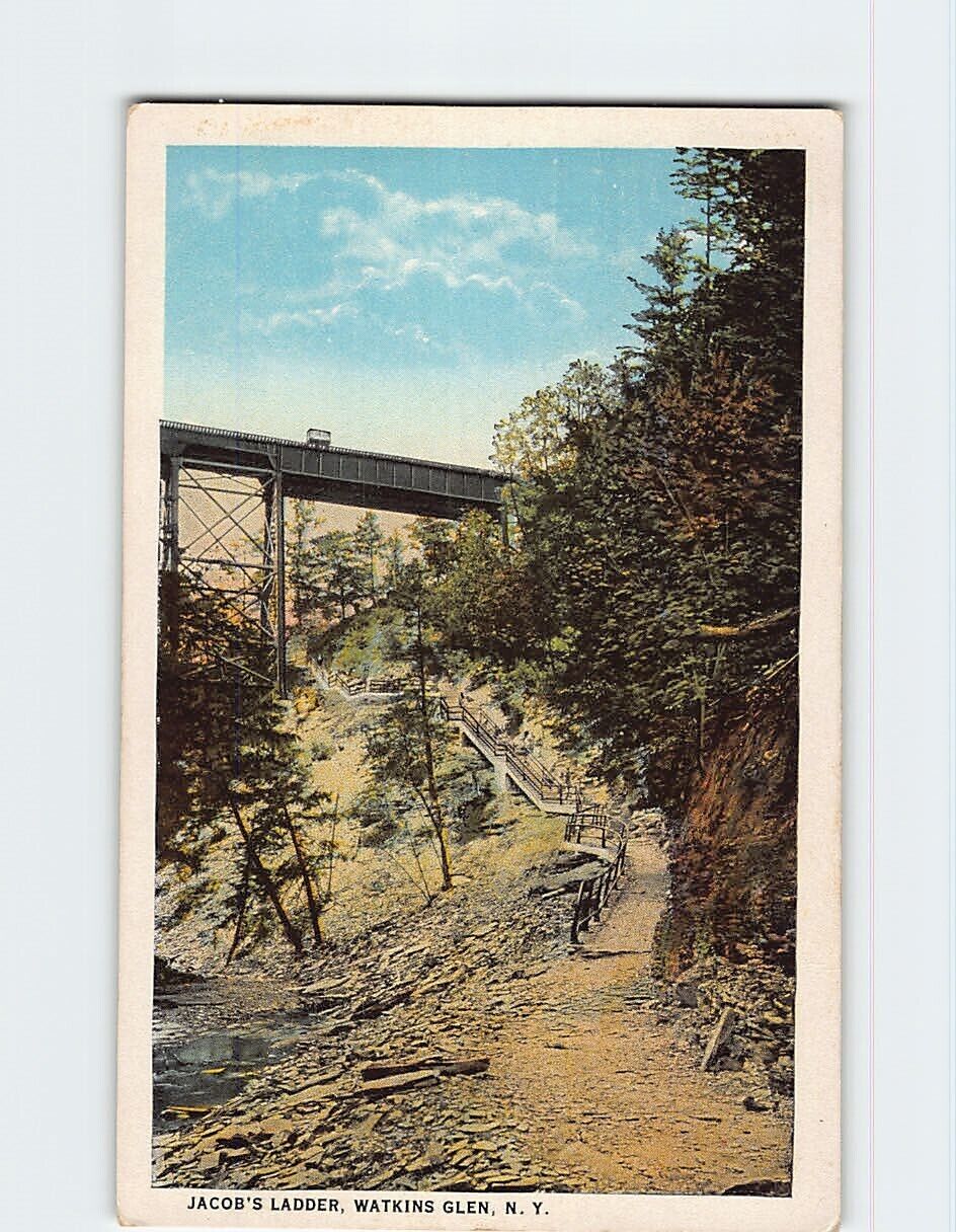 Postcard Jacob\'s Ladder Watkins Glen New York USA