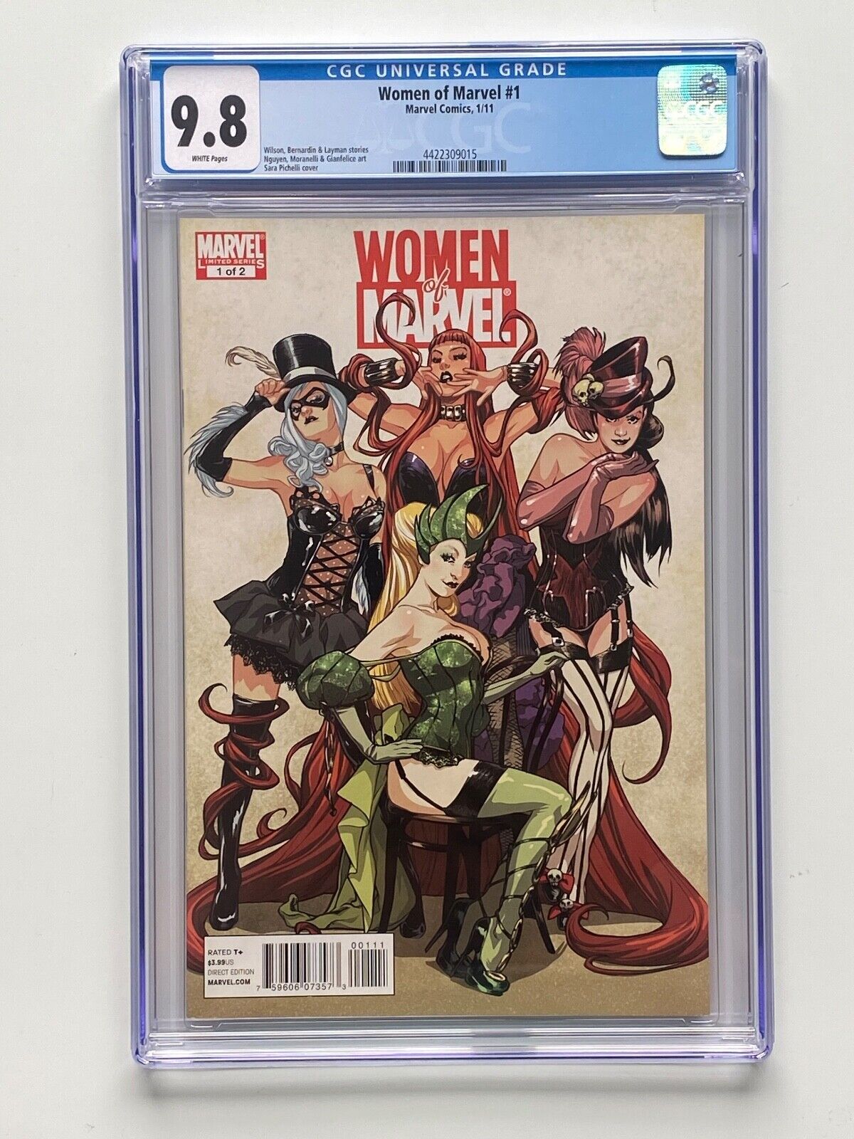 Women of Marvel #1 (2010) CGC 9.8 Pichelli Lingerie Cover Combine/Free Shipping