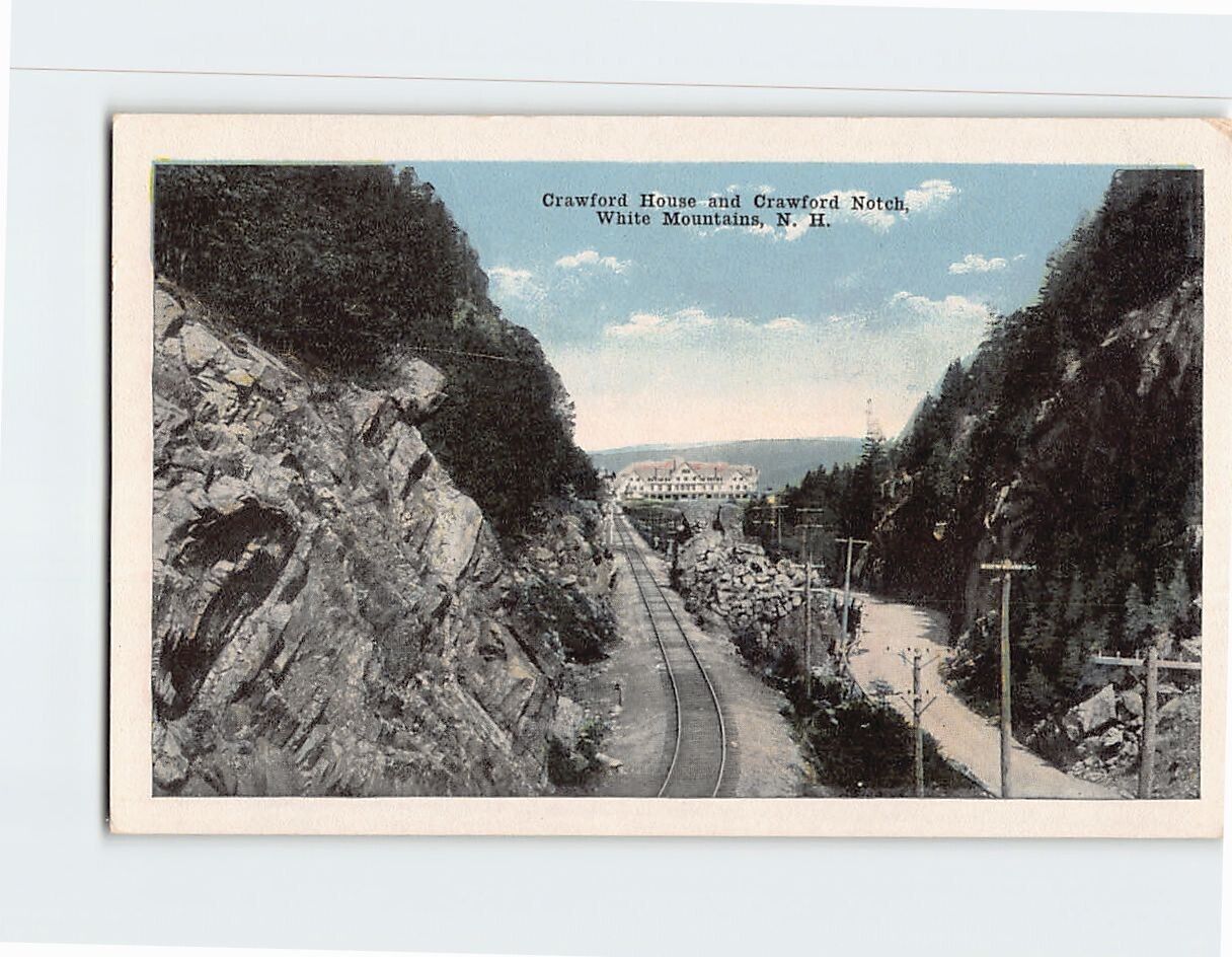 Postcard Crawford House and Crawford Notch White Mountains New Hampshire USA