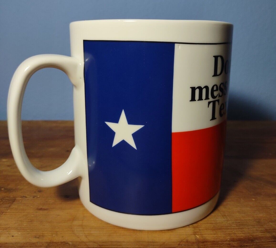 Jumbo Extra Large Dont Mess With Texas Coffee Mug ~28 oz Never Used Ceramic 