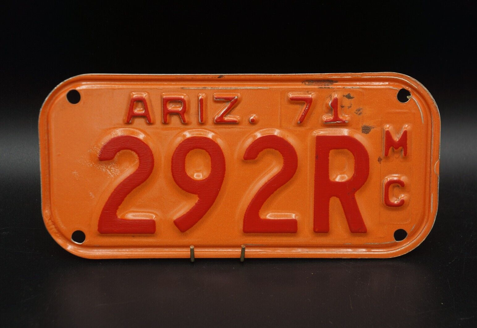 1971 Arizona MOTORCYCLE License Plate # 292R