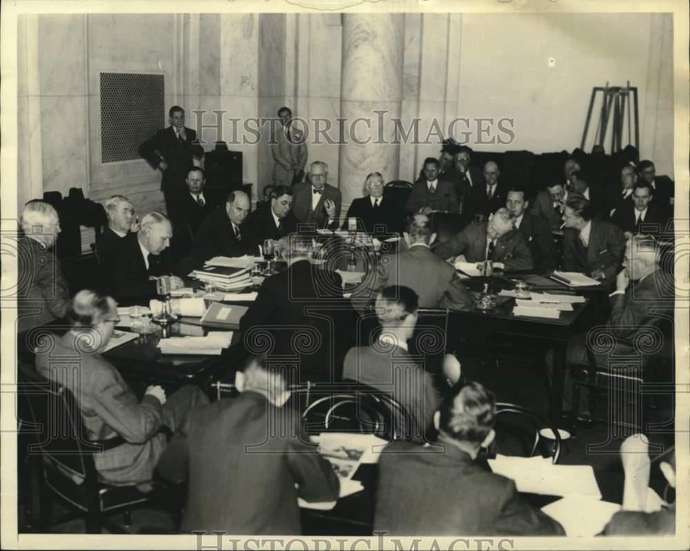 1938 Press Photo Joint Congressional members investigate the TVA in Washington