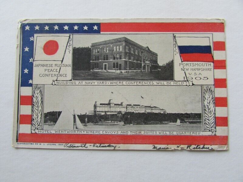 JAPANESE RUSSIAN PEACE CONFERENCE 1905 WRITING A 1905