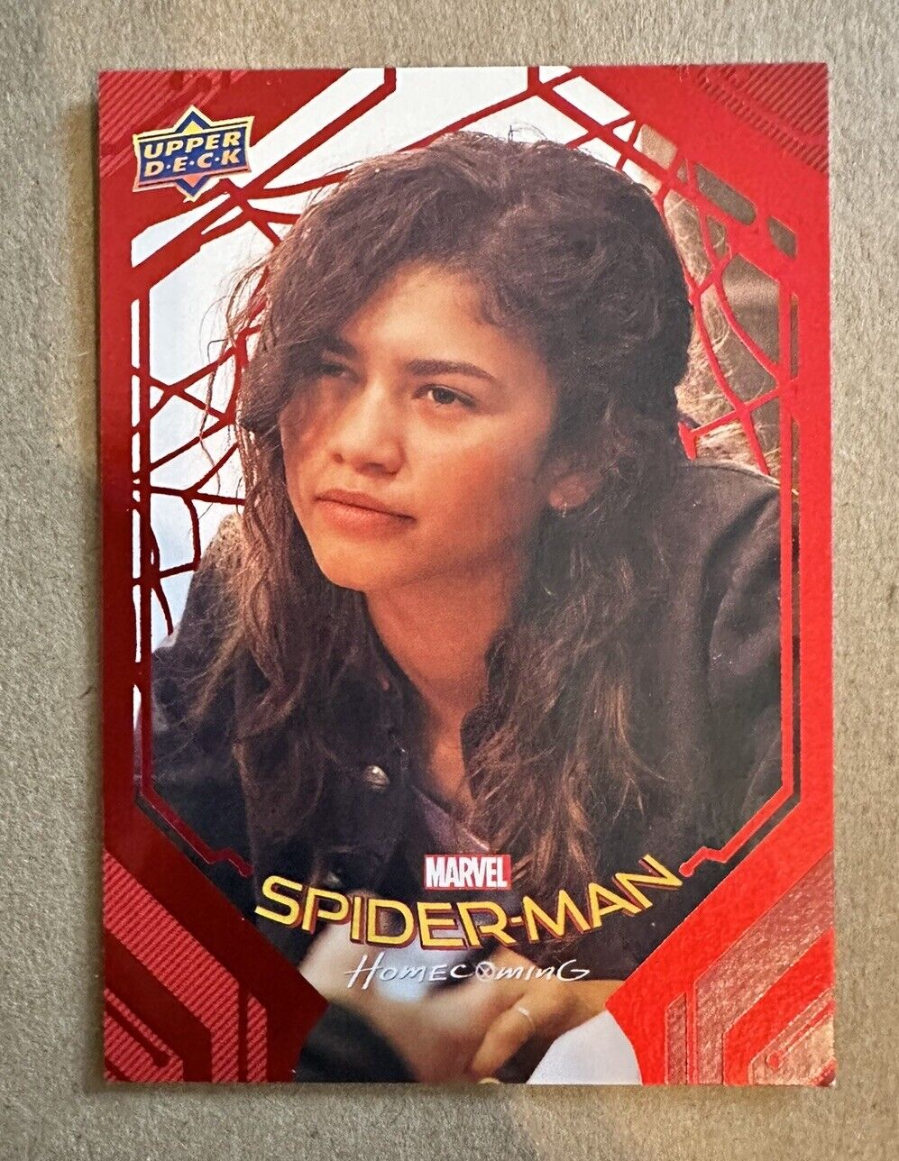 2017 Upper Deck Spider-Man Homecoming #87 Michelle Red Foil 187/199 Zendaya