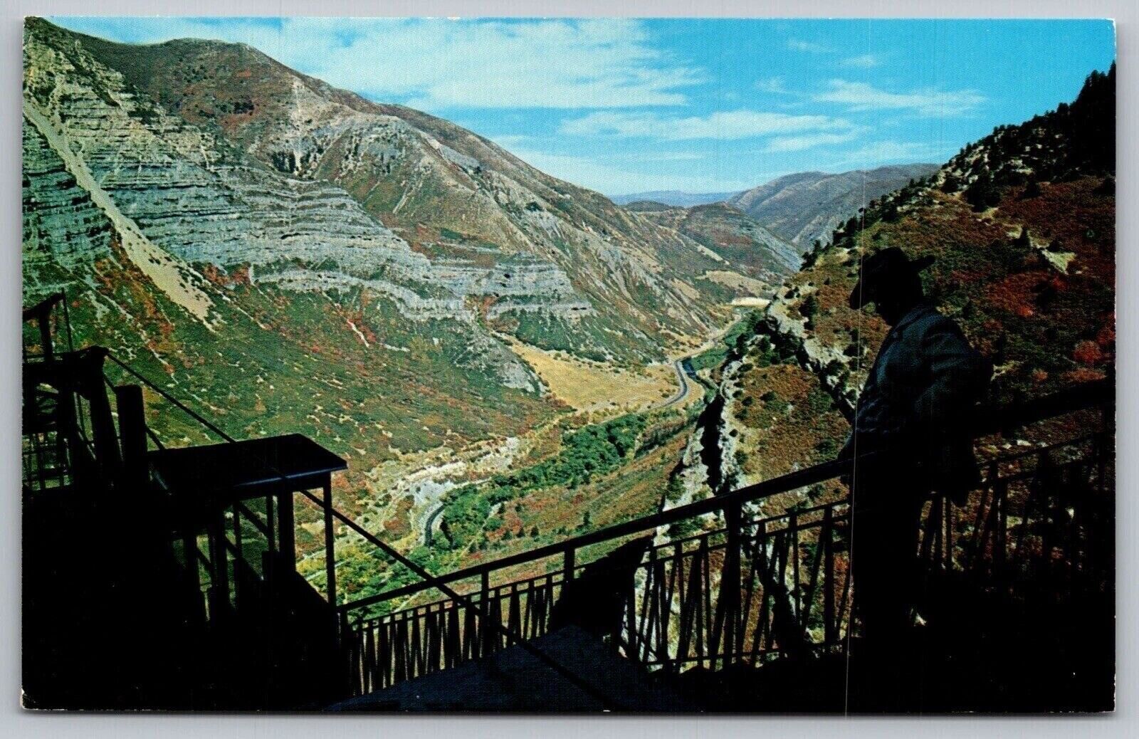 Provo Canyon Utah Ut The Sky Ride Bridal Veil Mountain Roger B Colton Postcard