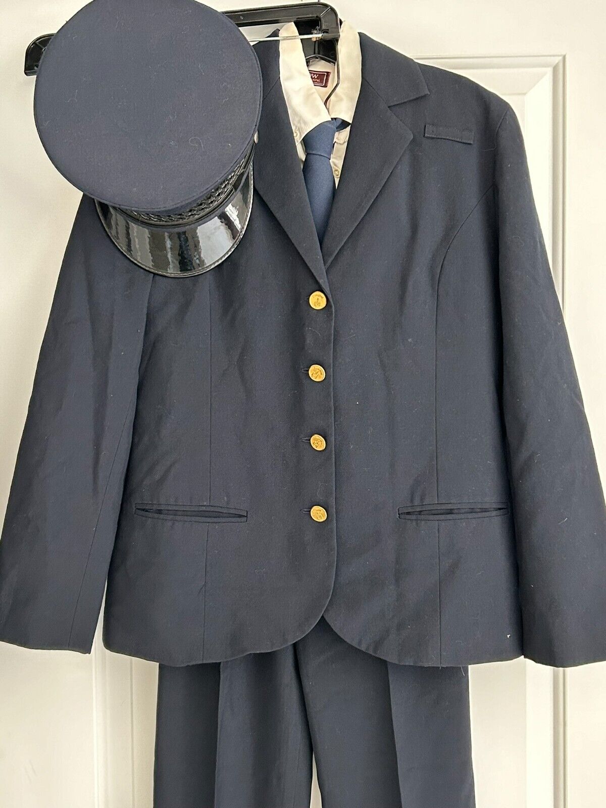 Vintage Disneyland Railroad Conductor 4-piece Uniform Suit - Navy Blue