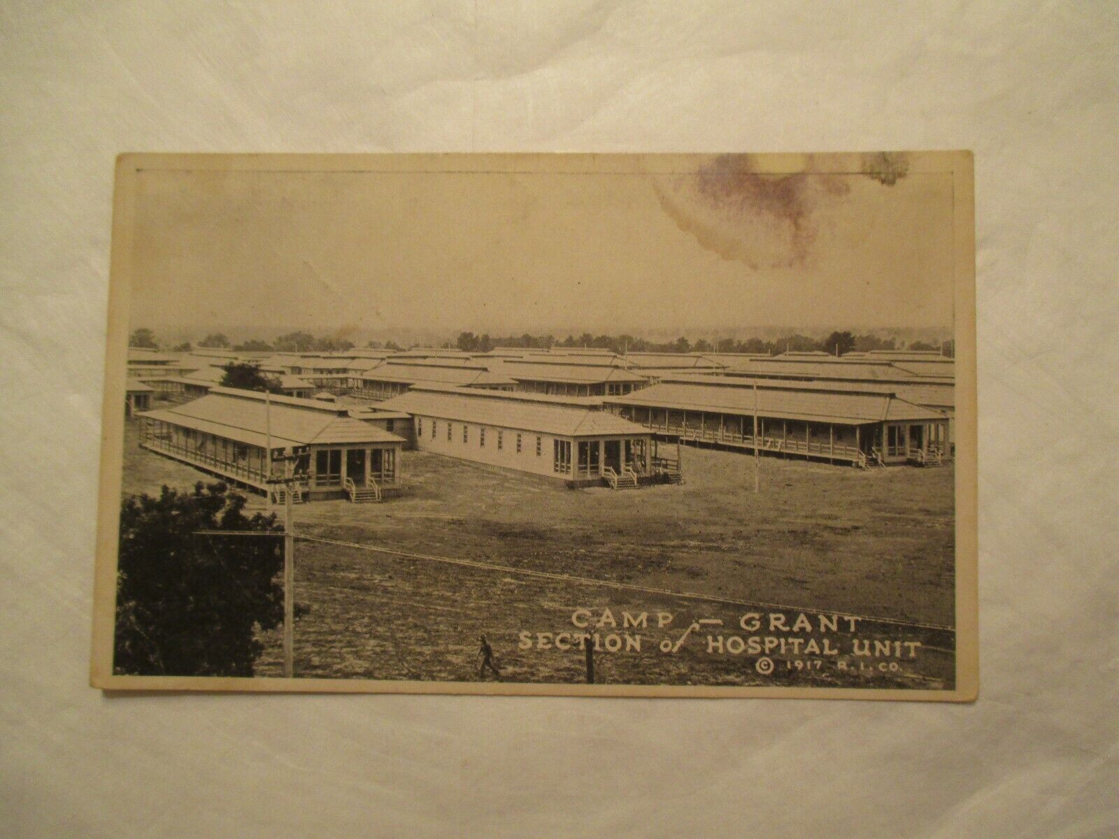 Camp Grant Military Section of Hospital unit Illinois IL Postcard