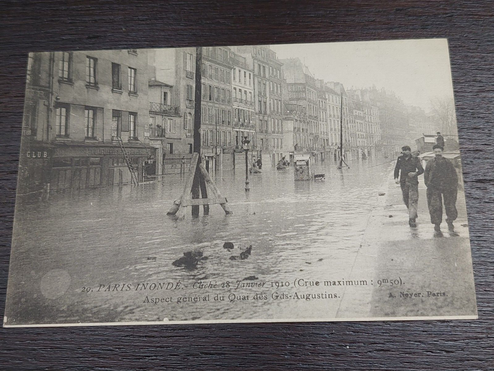 One CPA 75 PARIS FLOOD 1910 Postcard.