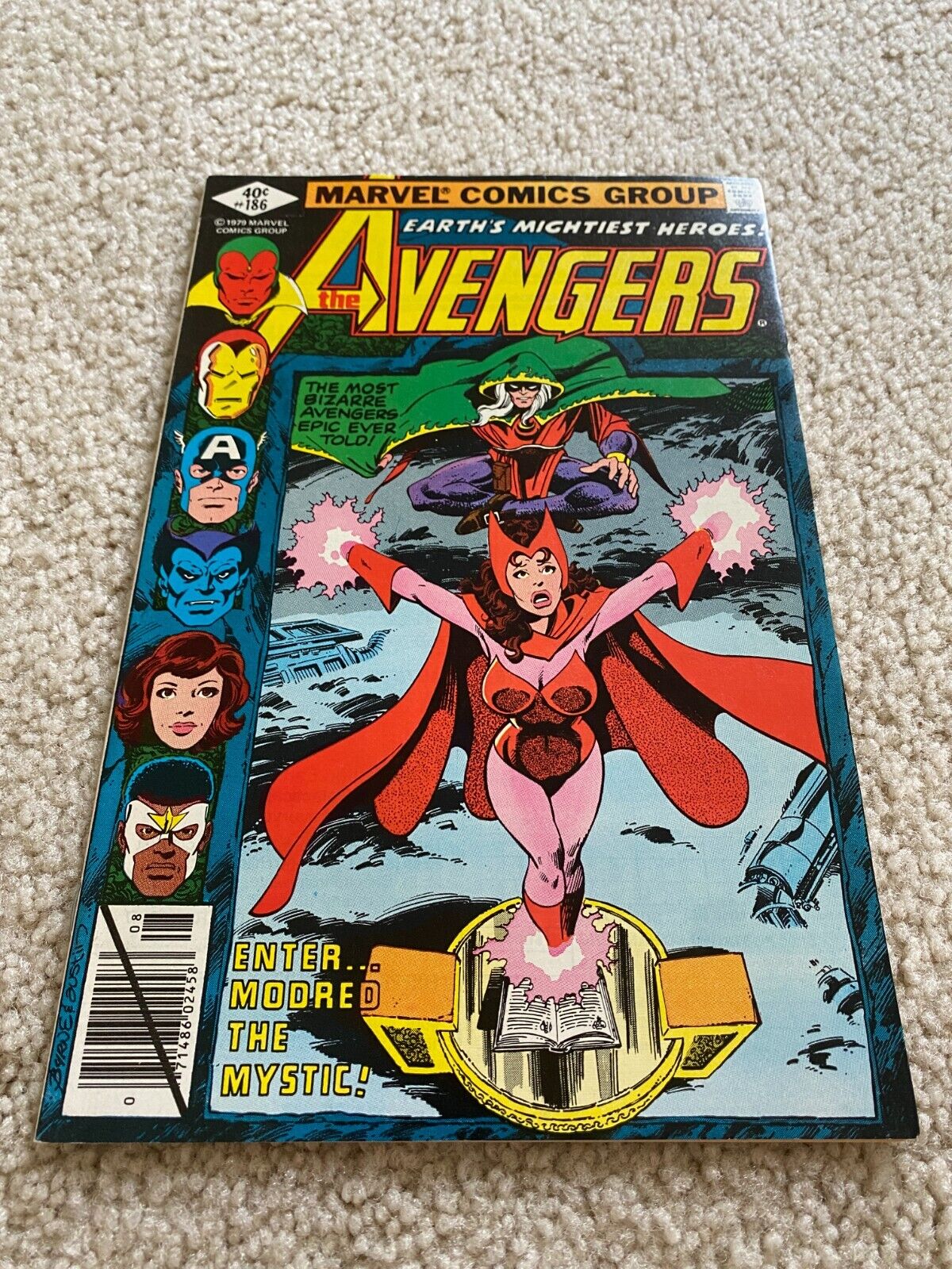 Avengers  186  NM  9.4  High Grade  Iron Man  Captain America  Thor  Vision