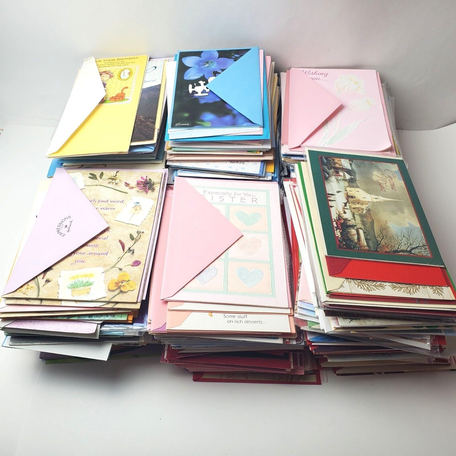 Greeting Cards Bulk Lot 400+ All Occasions Unused w/ Envelopes Vintage