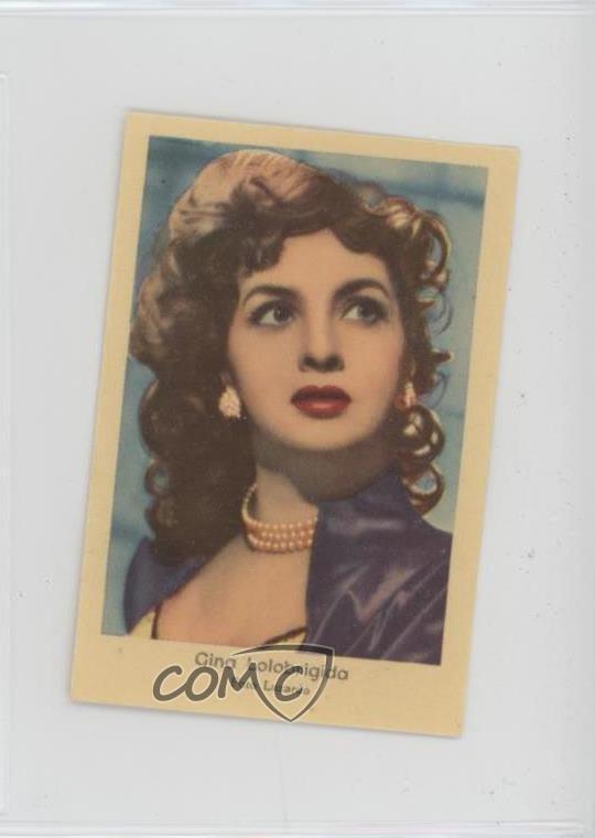 1950s Dutch Gum Unnumbered Small Centered Name Gina Lollobrigida 0i4g