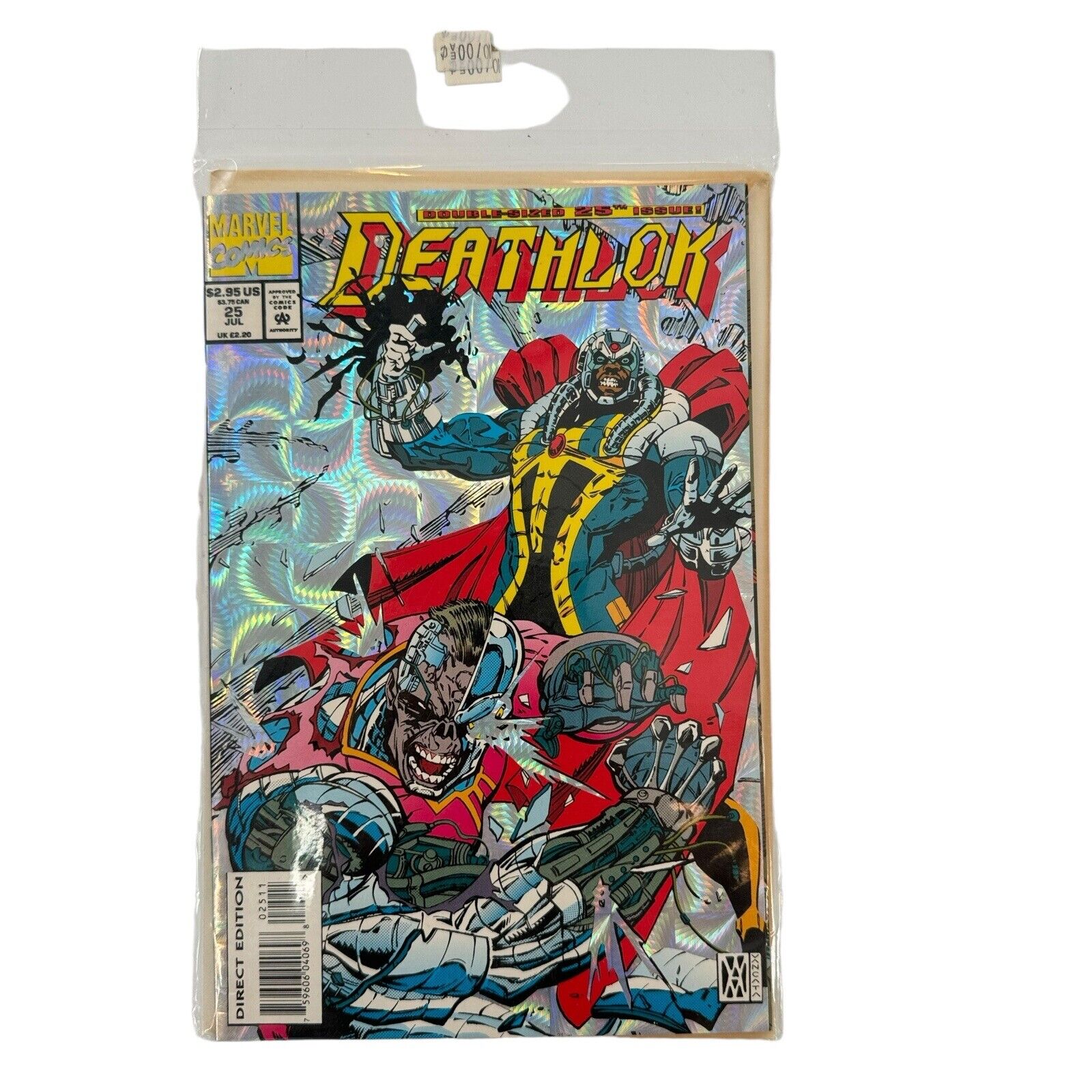 Marvel Comics Deathlok 25 1993 Foil Cover Comic Book