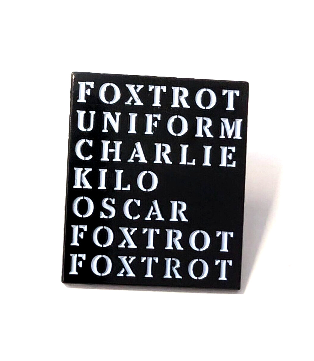Foxtrot Uniform Charlie Kilo American Rock band Bloodhound Gang Enamel Lapel Pin