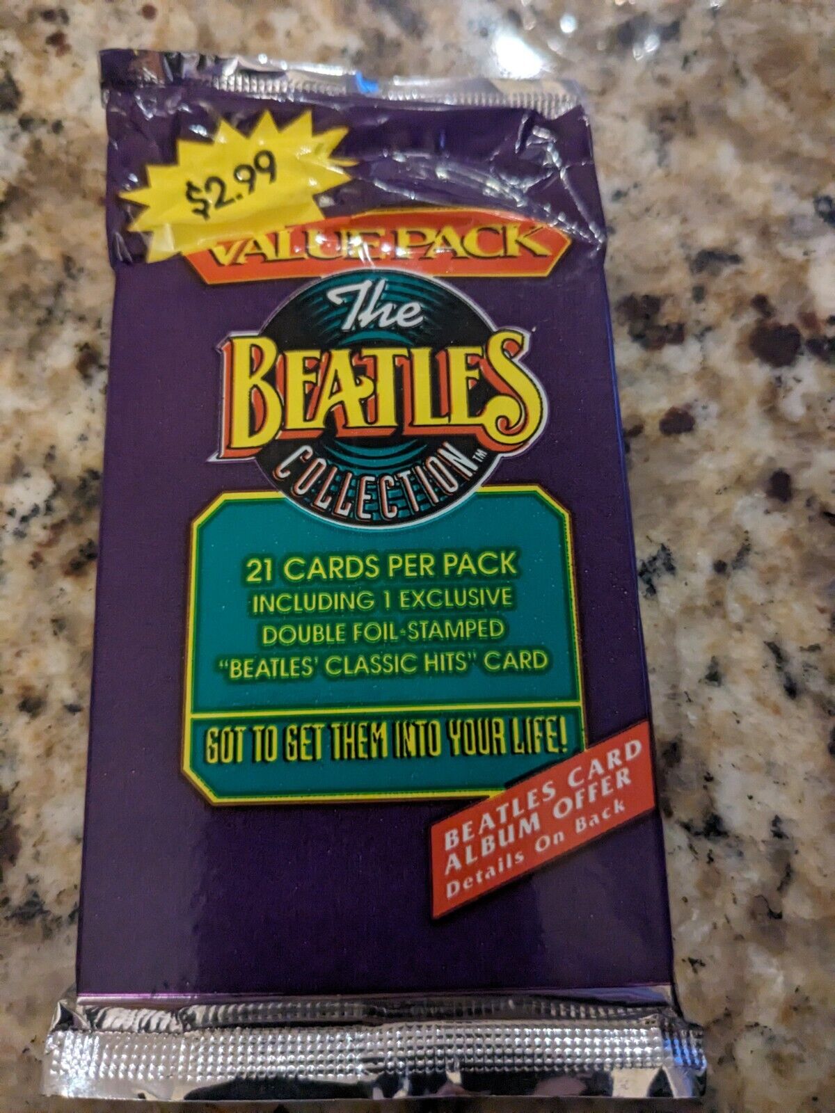 1993 THE BEATLES COLLECTION CARDS RIVER GROUP VALUE PACK 1 PACK  FROM SEALED BOX
