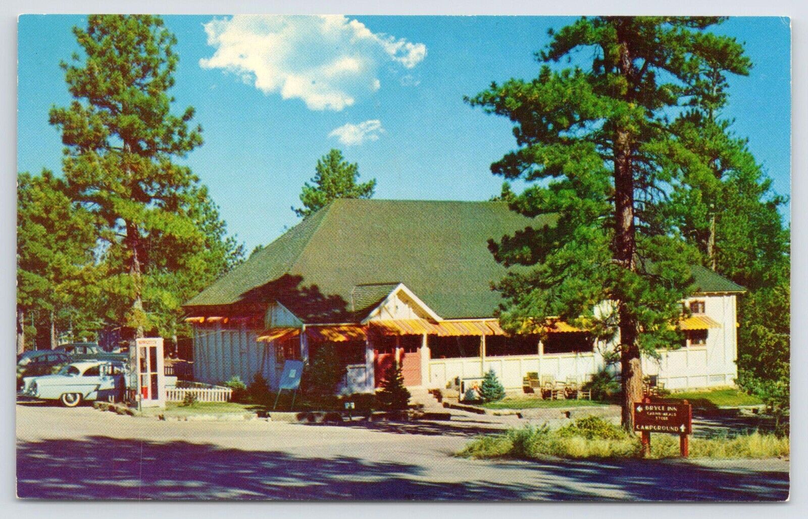 Bryce Inn Bryce Canyon National Park Utah Vintage Chrome Postcard