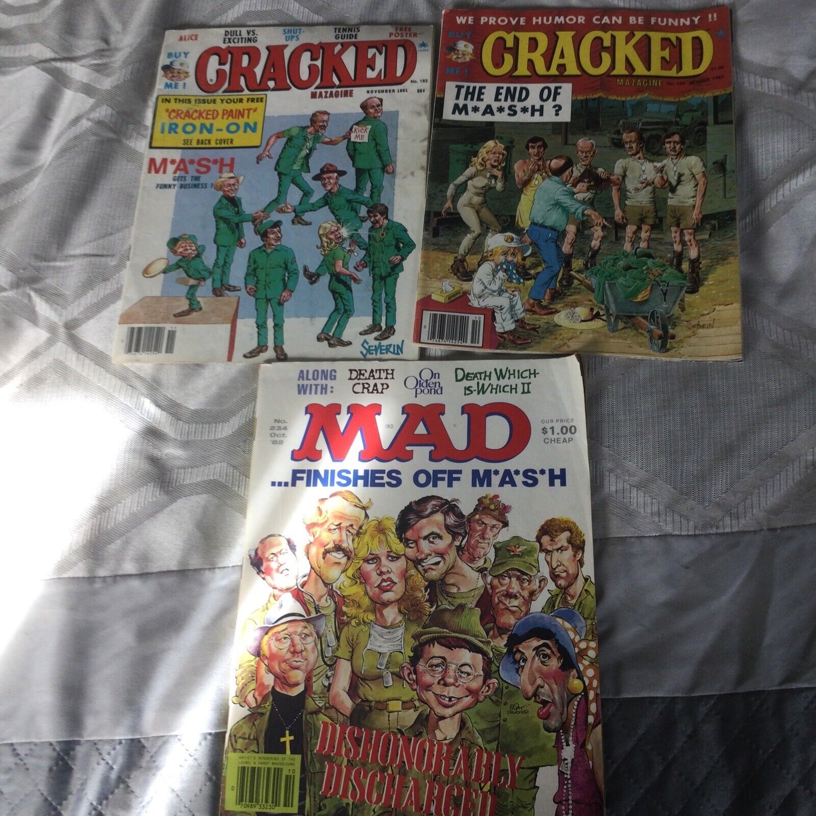 1 MAD Magazine and 2 CRACKED Magazines