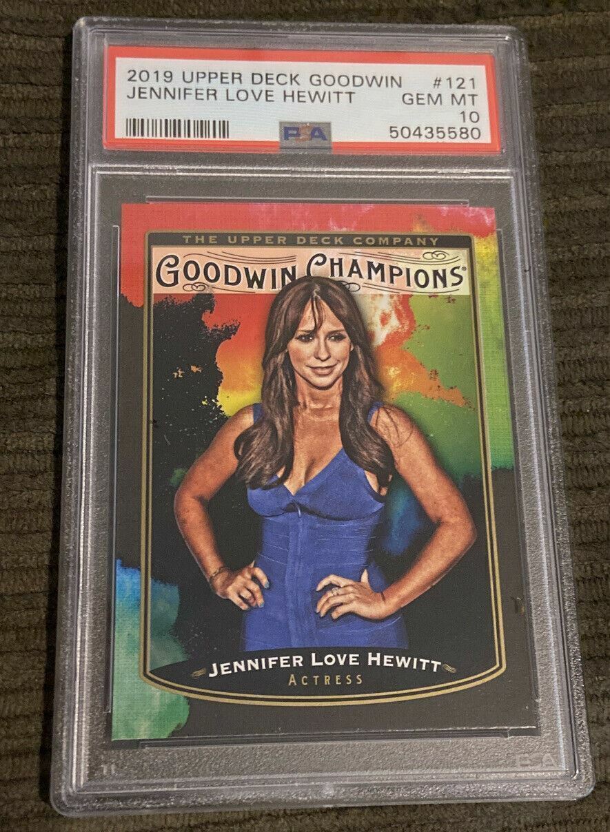 2019 Upper Deck Goodwin #121 Jennifer Love Hewitt PSA 10 rookie card Pop 1 Of 1