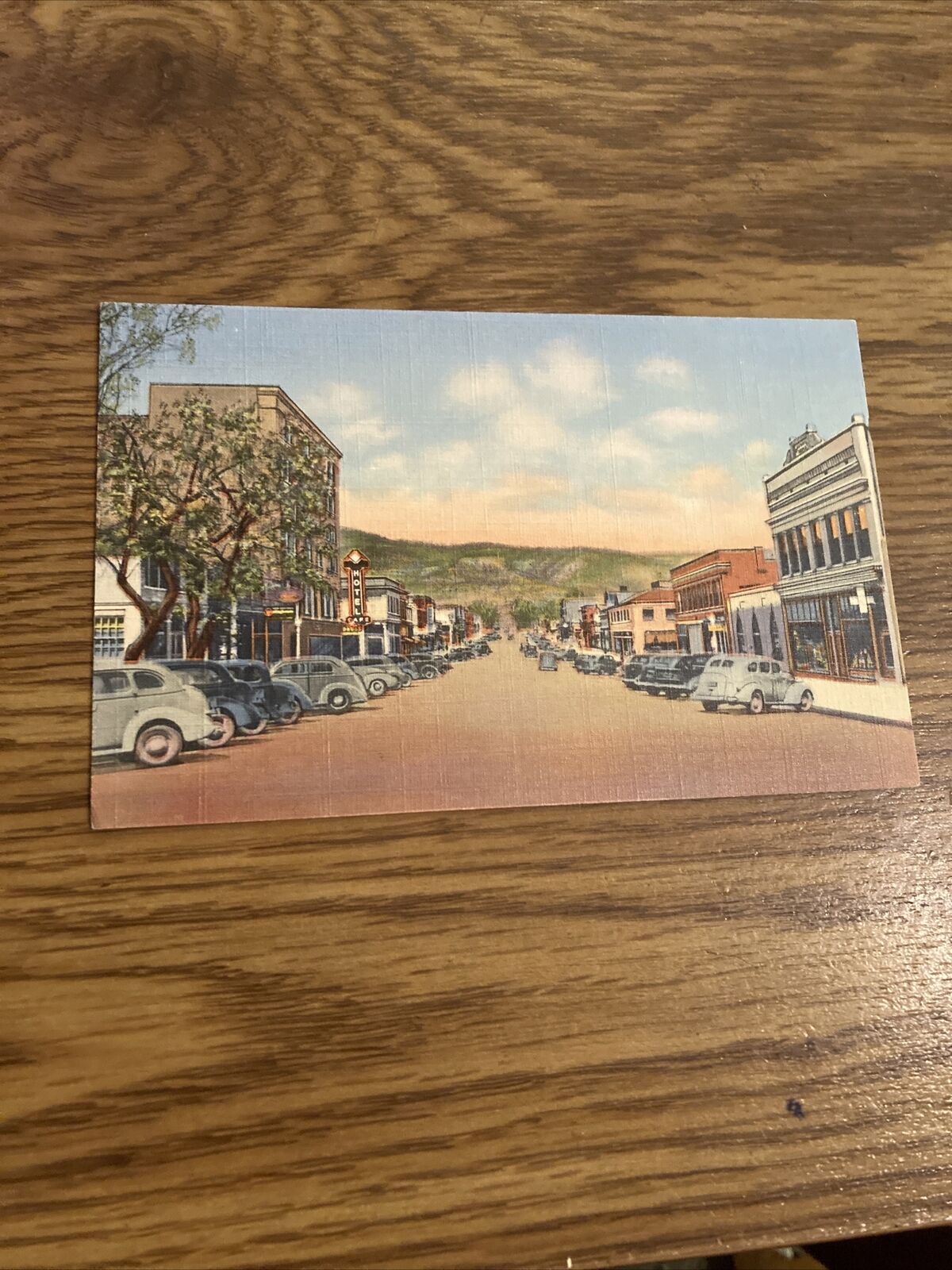 Vintage Postcard Second Street Looking north, Raton NM