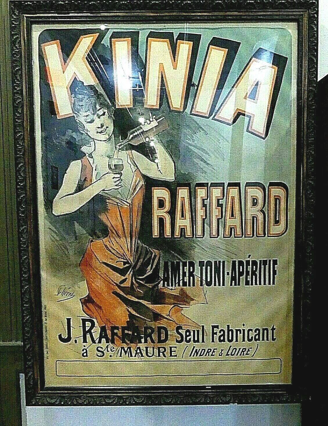 Original 1888 Jules Cheret KINIA RAFFARD Lithograph Excellent