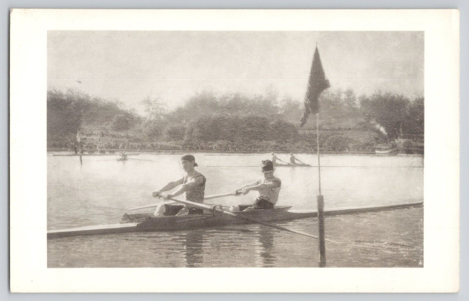 Postcard Turning The Stake Boat, Thomas Eakins, The Cleaveland Museum of Art