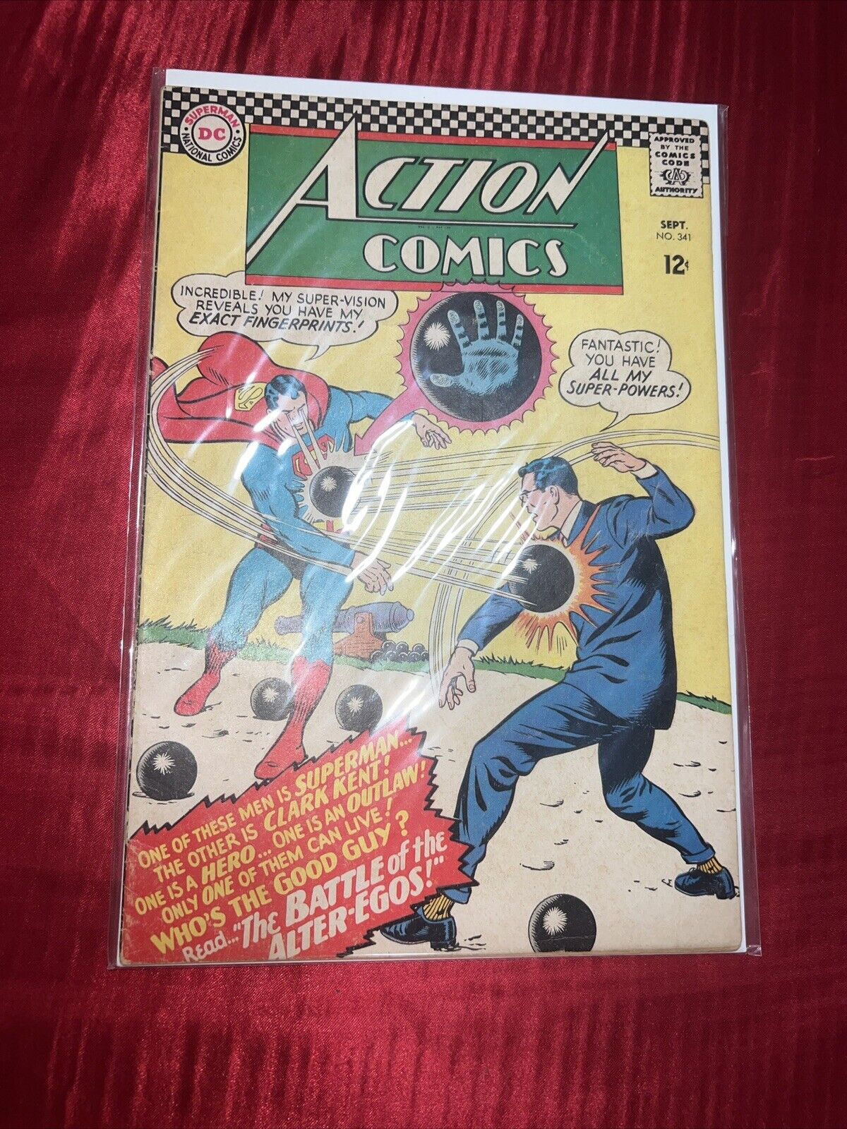 ACTION COMICS #341 DC SILVER AGE CURT SWAN COVER ART *1966* 6.5