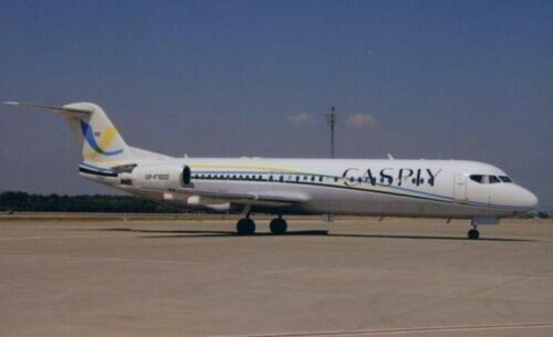 Caspiy Airlines Fokker 100 UP-F1002 @ Antalya 2011 - postcard