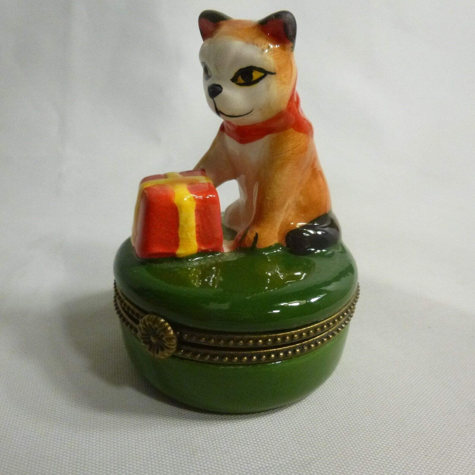 TRINKET BOX - CAT Curiosite - by MAGNIFIQUE/artform, hinged - NEW